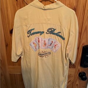 Tommy Bahama embroidered silk shirt